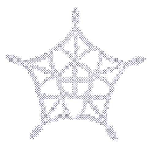 Fancy Snowflake Machine Embroidery Design