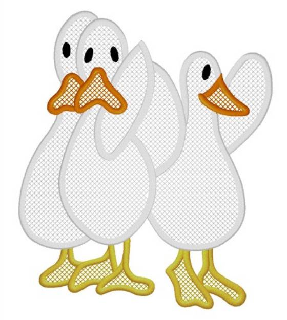 Picture of Geese Machine Embroidery Design