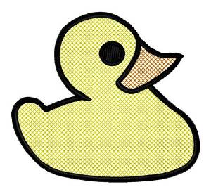 Picture of Rubber Duckie Machine Embroidery Design
