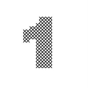 Picture of Cross Stitch Font 1 Machine Embroidery Design