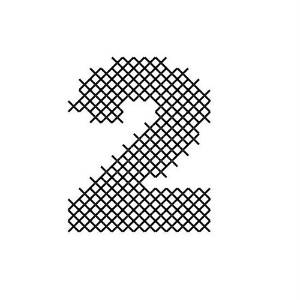 Picture of Cross Stitch Font 2 Machine Embroidery Design