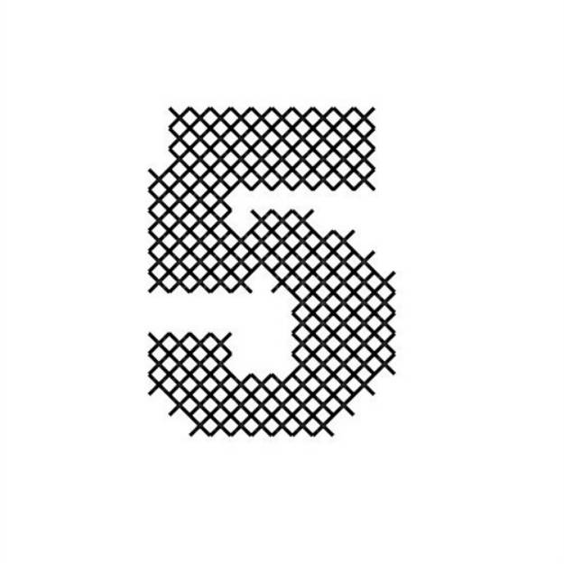 Picture of Cross Stitch Font 5 Machine Embroidery Design