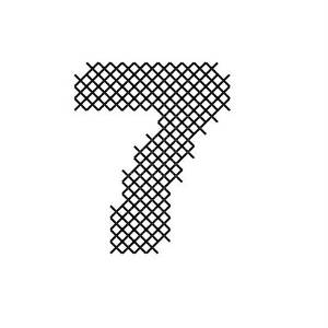 Picture of Cross Stitch Font 7 Machine Embroidery Design