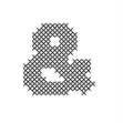 Picture of Cross Stitch Font Ampersand Machine Embroidery Design