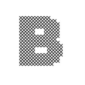 Picture of Cross Stitch Font B Machine Embroidery Design