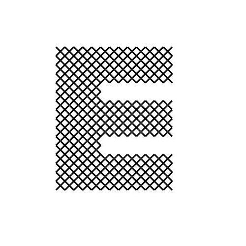 Cross Stitch Font E Machine Embroidery Design