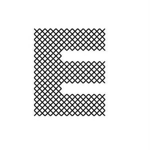 Picture of Cross Stitch Font E Machine Embroidery Design