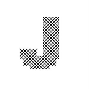 Picture of Cross Stitch Font J Machine Embroidery Design