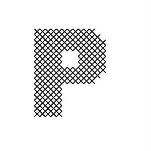 Picture of Cross Stitch Font P Machine Embroidery Design