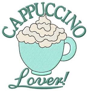 Picture of Cappuccino Lover Machine Embroidery Design