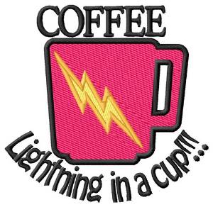 Picture of Lightning In A Cup Machine Embroidery Design