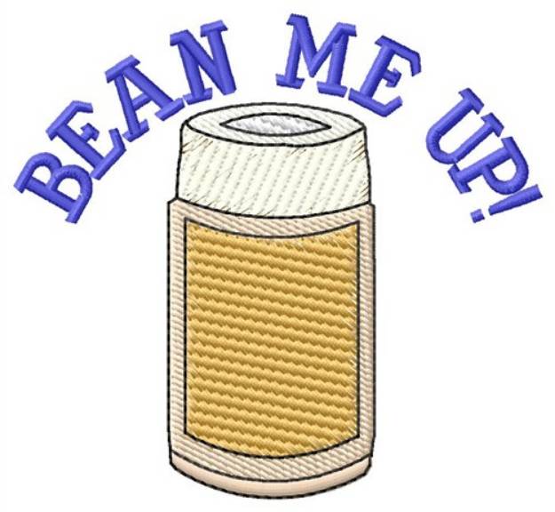 Picture of Bean Me Up Machine Embroidery Design