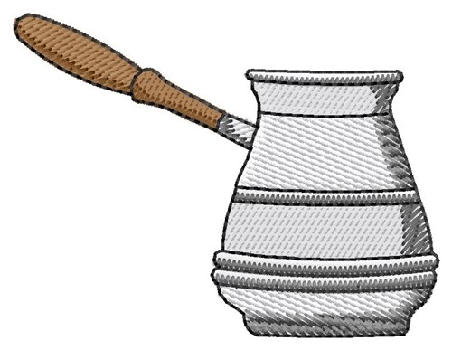 Old  Coffee Pot Machine Embroidery Design