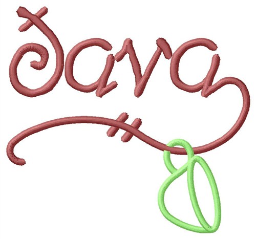 Cup Of Java Machine Embroidery Design
