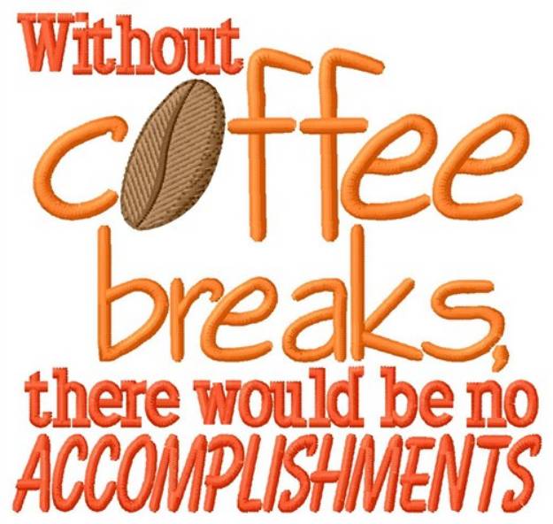 Picture of Coffee Breaks Machine Embroidery Design