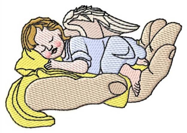 Picture of Angel Baby Machine Embroidery Design
