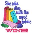 Picture of Most Fabric Wins Machine Embroidery Design