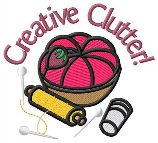 Picture of Creative Clutter Machine Embroidery Design