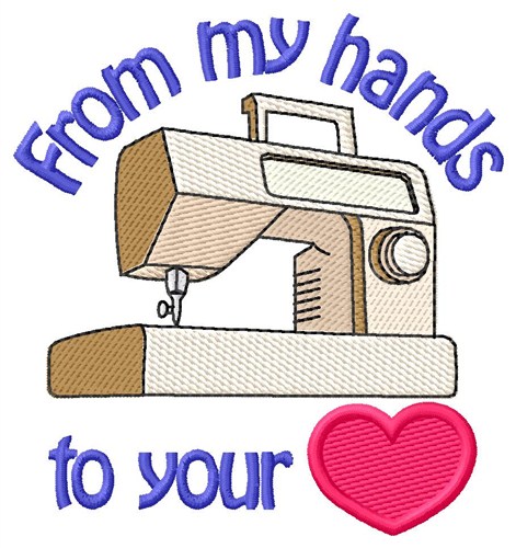 Hands To Your Heart Machine Embroidery Design