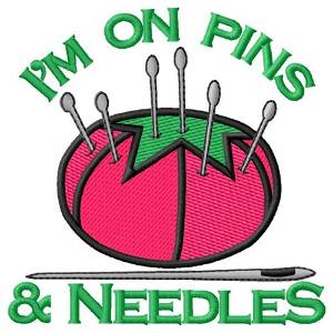 Picture of Im On Pins & Needles Machine Embroidery Design