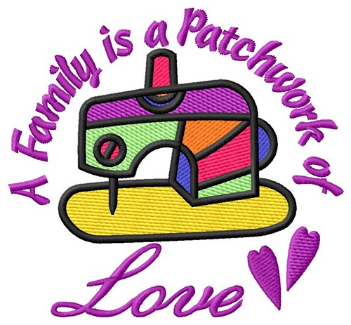 Patchwork Of Love Machine Embroidery Design
