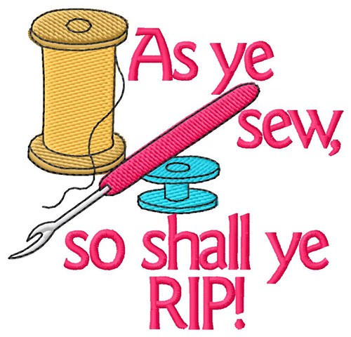 As Ye Sew Machine Embroidery Design