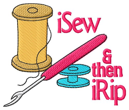 iSew & iRip Machine Embroidery Design