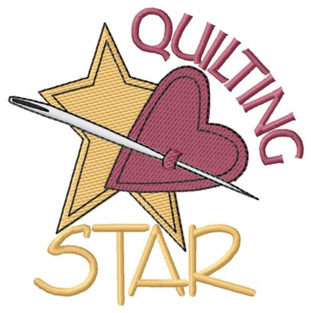 Picture of Quilting Star Machine Embroidery Design