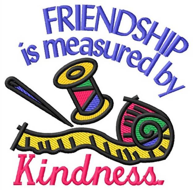 Picture of Measured By Kindness Machine Embroidery Design
