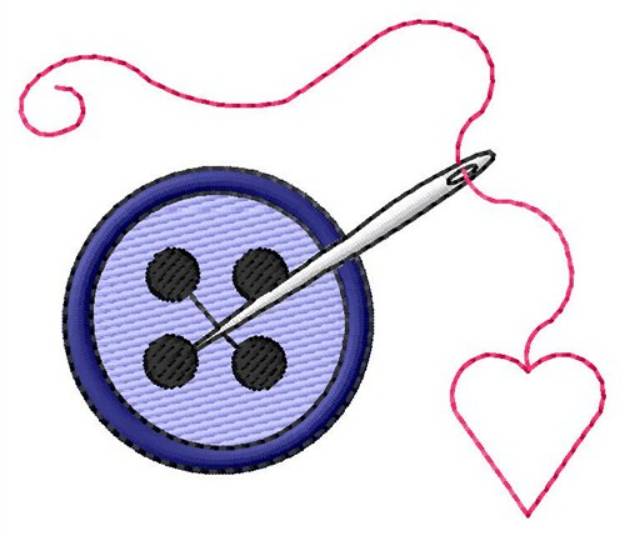 Picture of Button Machine Embroidery Design
