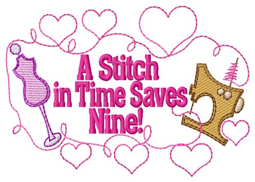 A Stitch In Time Machine Embroidery Design