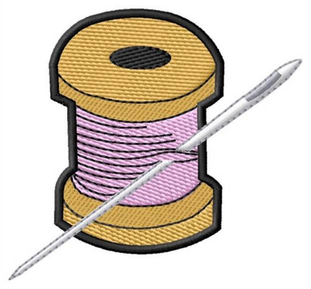 Picture of Spool And Needle Machine Embroidery Design