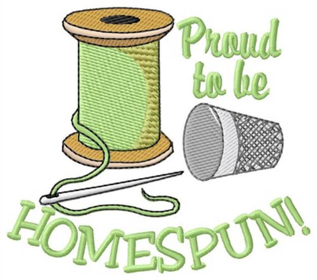Picture of Proud To Be Homespun Machine Embroidery Design