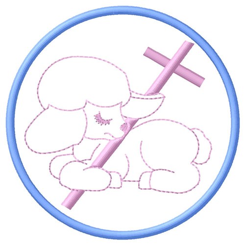 Christian Lamb Machine Embroidery Design
