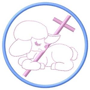 Picture of Christian Lamb Machine Embroidery Design