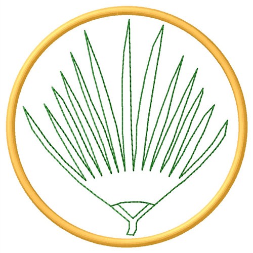 Palm Machine Embroidery Design