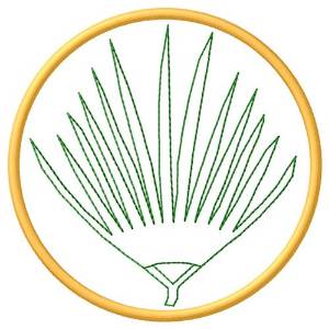 Picture of Palm Machine Embroidery Design