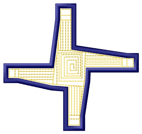 St. Brigids Cross Machine Embroidery Design