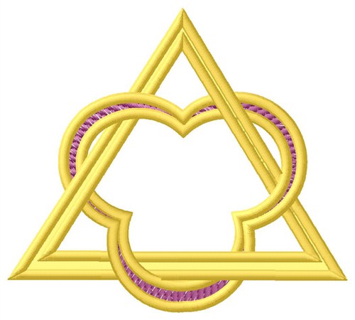Triangle Machine Embroidery Design
