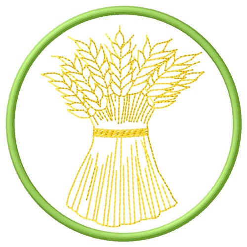 Wheat Stack Machine Embroidery Design