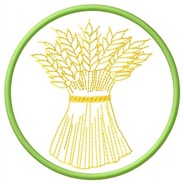 Picture of Wheat Stack Machine Embroidery Design