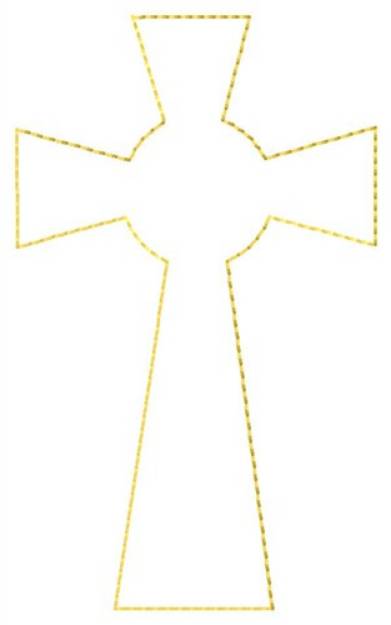 Picture of Celtic Cross Outline Machine Embroidery Design