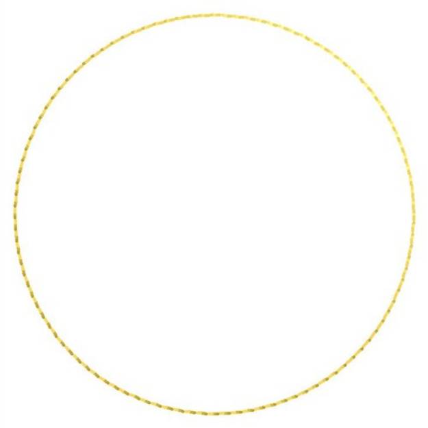 Picture of Circle Outline Machine Embroidery Design