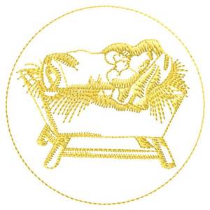 Picture of Baby Jesus Fill Machine Embroidery Design
