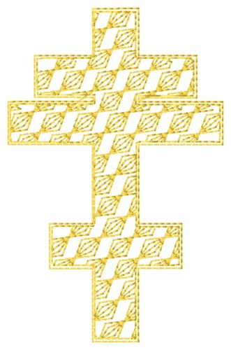 Byzantine Cross Fill Machine Embroidery Design