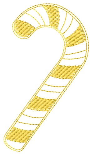 Candy Cane Fill Machine Embroidery Design