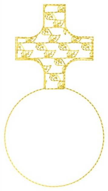 Picture of Cross & /Orb Fill Machine Embroidery Design