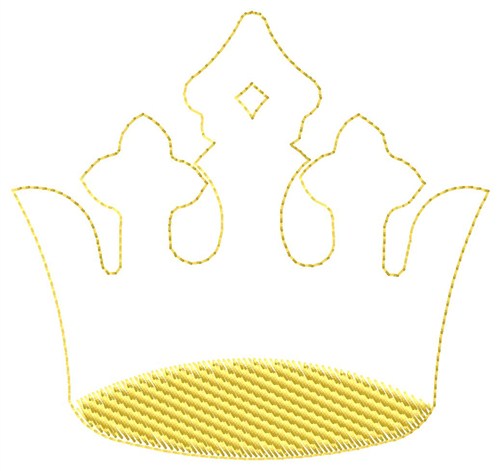 Crown Fill Machine Embroidery Design