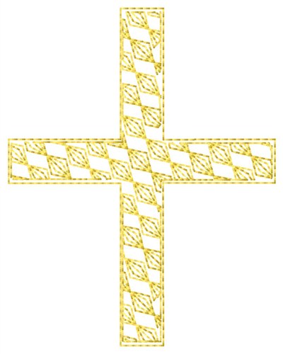 Greek Cross Fill Machine Embroidery Design