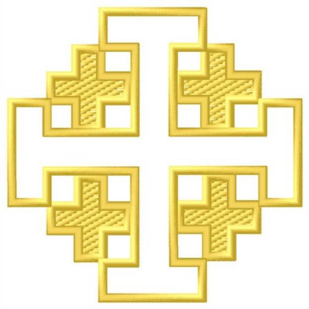 Picture of Jerusalem Cross Machine Embroidery Design
